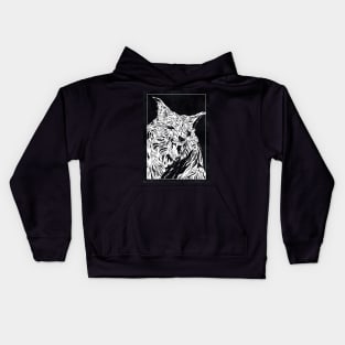 THE HOWLING (Black and White) Kids Hoodie